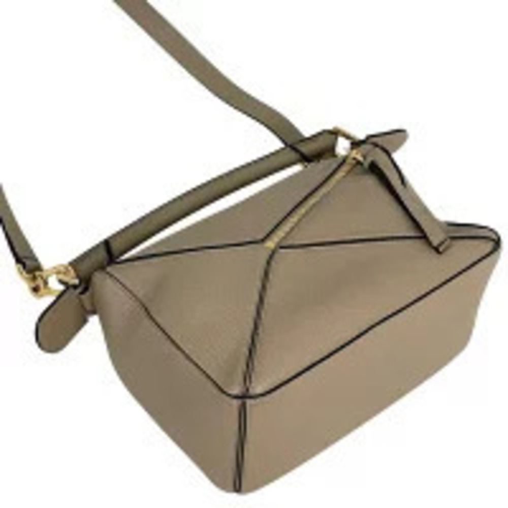Loewe Anagram Greige Puzzle Leather Handbag Bag Shoulder Gray